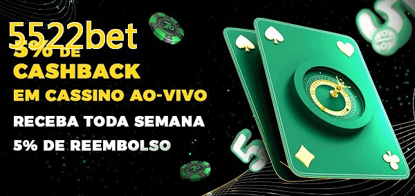Promoções do cassino ao Vivo 5522bet